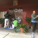 Graffiti Removed from Local Churches